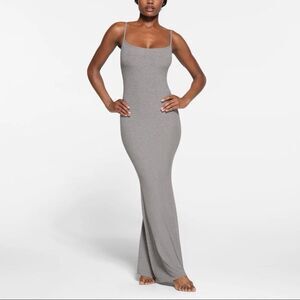 SKIMS | Dresses | Skims Nwt Ultra Fine Lace Strapless Corset Long Dress  Color Onyx | Poshmark